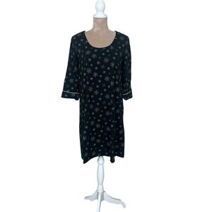 EUC Soma Snowflake Print Sleep Shirt (TSE)